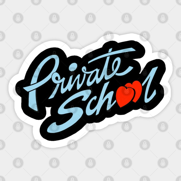 Private School 1983 Sticker by The Daily Ghost